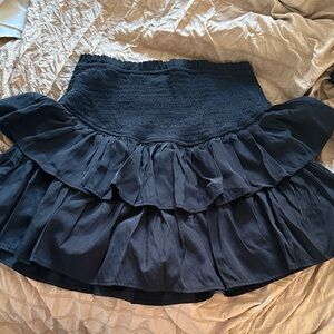 Amazon Black Layered A-Line Skirt